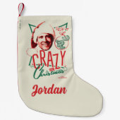 クリスマス熱狂するの休暇 スモールクリスマスストッキング (正面)