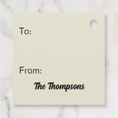 クリスマス熱狂するの休暇 フェイバータグ (裏面)