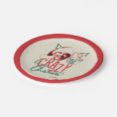 クリスマス熱狂するの休暇 ペーパープレート (アングル)