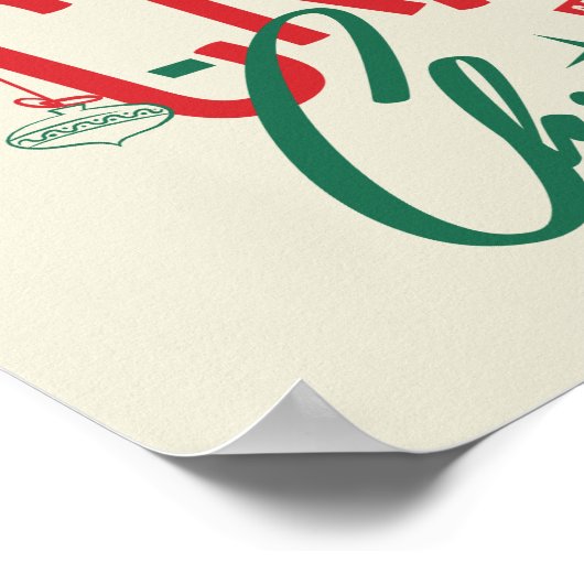 クリスマス熱狂するの休暇 ポスター (角)