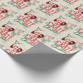 クリスマス熱狂するの休暇 ラッピングペーパー (角)