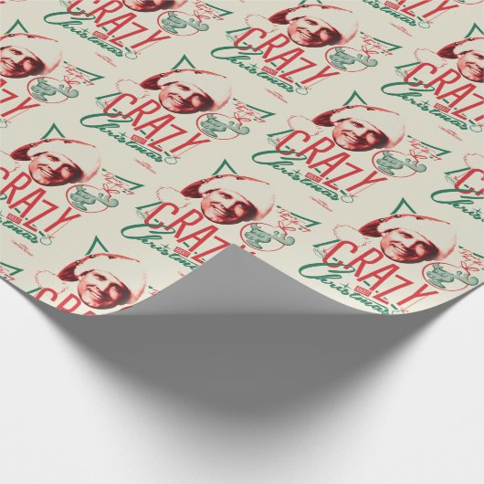 クリスマス熱狂するの休暇 ラッピングペーパー (角)
