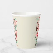 クリスマス熱狂するの休暇 紙コップ (左)