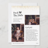 クリスマス版家族写真雑誌の表紙 シーズンカード (裏面)