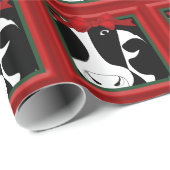 クリスマス牛の光沢ラッピングパパ ラッピングペーパー (ロールコーナー)