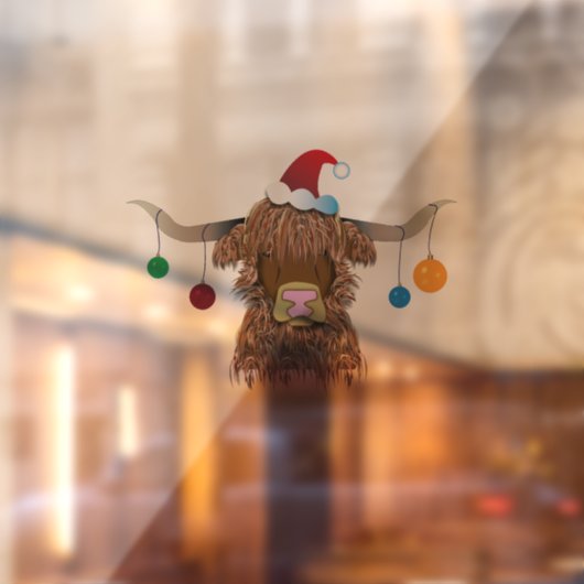 クリスマス牛 ウィンドウサイン (シート2)