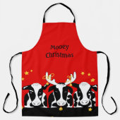 クリスマス牛 エプロン (正面)