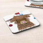 クリスマス牛 コースター (左側)