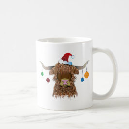 クリスマス牛 コーヒーマグカップ