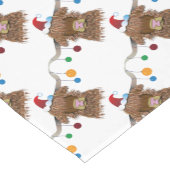 クリスマス牛 ショートテーブルランナー (コーナー)