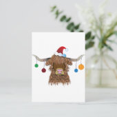 クリスマス牛 シーズンポストカード (スタンド正面)