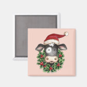 クリスマス牛 – マグネット (正面/裏面)