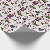 クリスマス牛 ラッピングペーパー (角)