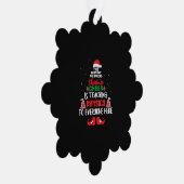 クリスマス物理先生，クリスマス先生 オーナメントカード (右)