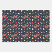 クリスマス物語 |クリスマスライトパターン ラッピングペーパーシート (正面3)