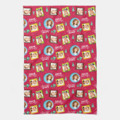 クリスマス物語 |家族の写真パターン キッチンタオル (縦)