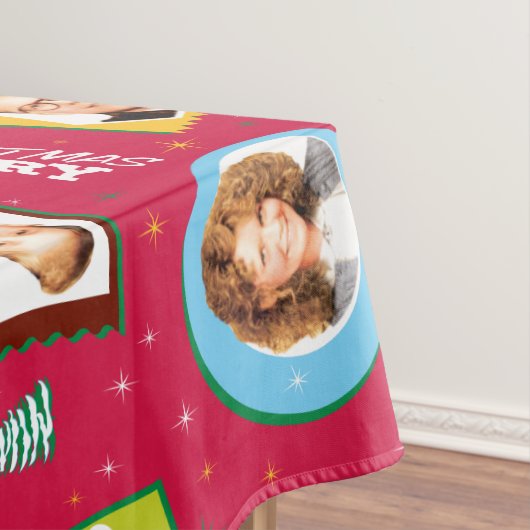 クリスマス物語 |家族の写真パターン テーブルクロス (インサイチュ)
