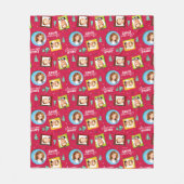 クリスマス物語 |家族の写真パターン フリースブランケット (正面)