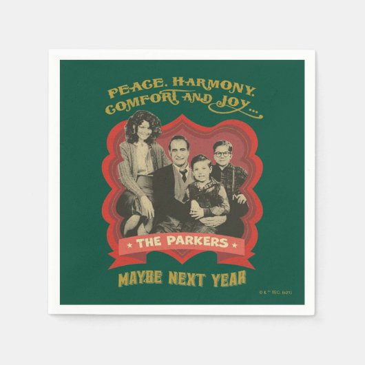 クリスマス物語 |平和、調和、心地よい、喜び スタンダードカクテルナプキン (正面)