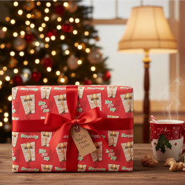 クリスマス物語 |脚のランプパターン ラッピングペーパーシート