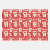 クリスマス物語 |脚のランプパターン ラッピングペーパーシート (正面2)