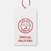 クリスマス特別配達トナカイ郵便ギフトラベル ギフトタグ (正面)