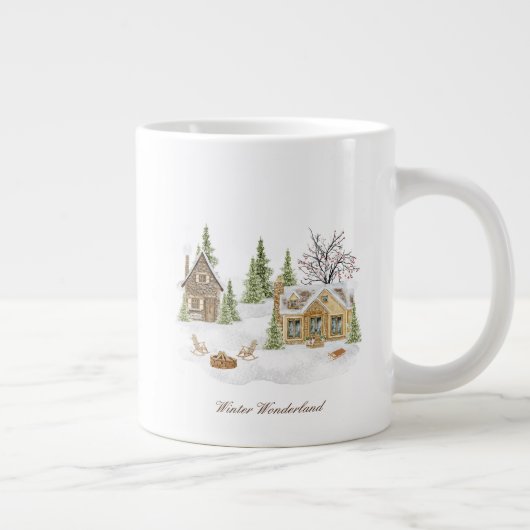 クリスマス特産マグカップ ジャンボコーヒーマグカップ (右)