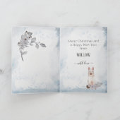 クリスマス犬のお母さん シーズンカード (内部)