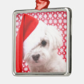 クリスマス犬のオーナメント メタルオーナメント (左)