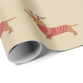 クリスマス犬のオーナーダッシュンドギフトホリデークリスマス ラッピングペーパー (ロールコーナー)