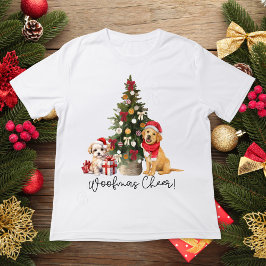 クリスマス犬のシャツ |犬好き休日Tシャツ Tシャツ