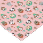 クリスマス犬のホリデーアクセサリーパターン テーブルクロス (アングル)