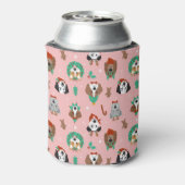 クリスマス犬のホリデーアクセサリーパターン 缶クーラー (缶裏面)