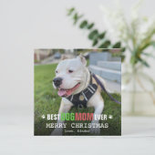クリスマス犬のママへ 愛犬の写真から作ったカード シーズンカード (スタンド正面)