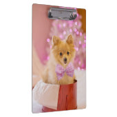 クリスマス犬の子犬のプレゼントあり クリップボード (右)