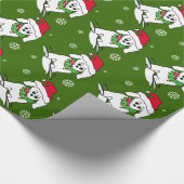 クリスマス犬の恋人 ラッピングペーパー (角)