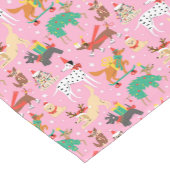 クリスマス犬の服装 ショートテーブルランナー (コーナー)