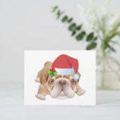 クリスマス犬はがき シーズンポストカード (スタンド正面)