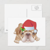 クリスマス犬はがき シーズンポストカード (正面/裏面)