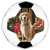 クリスマス犬サッカーボール サッカーボール (正面)