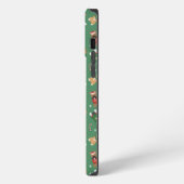 クリスマス犬パターン 赤 緑 iPhoneケース (左側面)