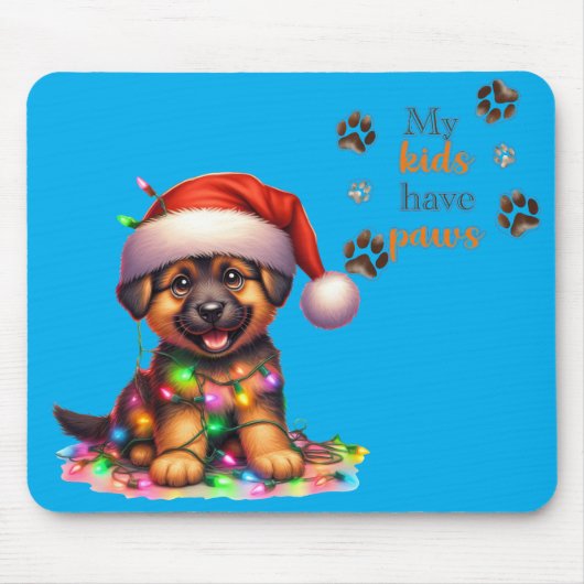 クリスマス犬マウスパッド マウスパッド (正面)