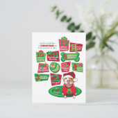 クリスマス犬12 シーズンポストカード (スタンド正面)