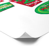 クリスマス犬12 ポスター (角)