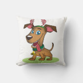 クリスマス犬 クッション (正面)