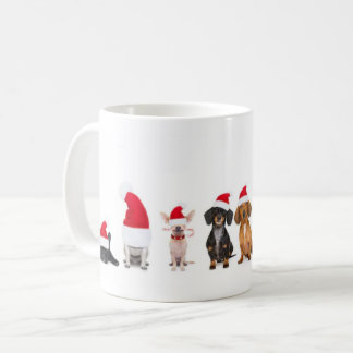クリスマス犬 コーヒーマグカップ
