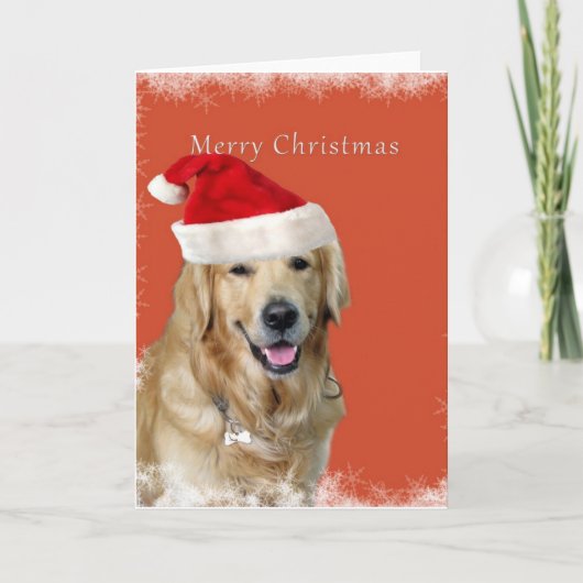 クリスマス犬 シーズンカード (正面)