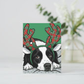 クリスマス犬 シーズンポストカード (スタンド正面)