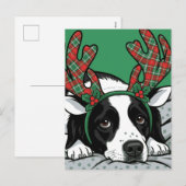 クリスマス犬 シーズンポストカード (正面/裏面)