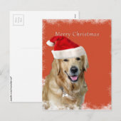 クリスマス犬 シーズンポストカード (正面/裏面)